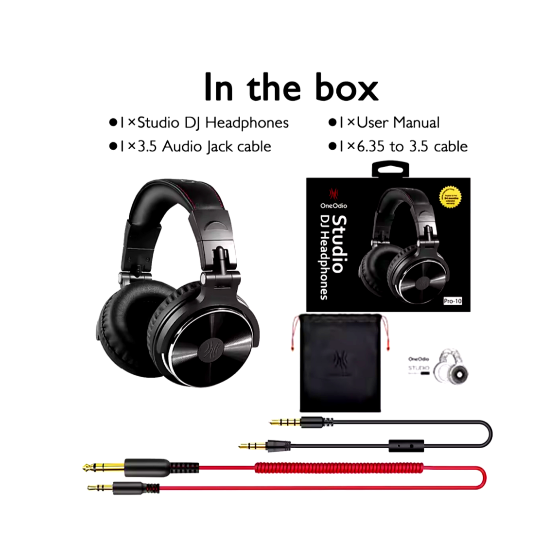 OneOdio Studio Pro-10 Wired Over Ear Headphone Professionalism