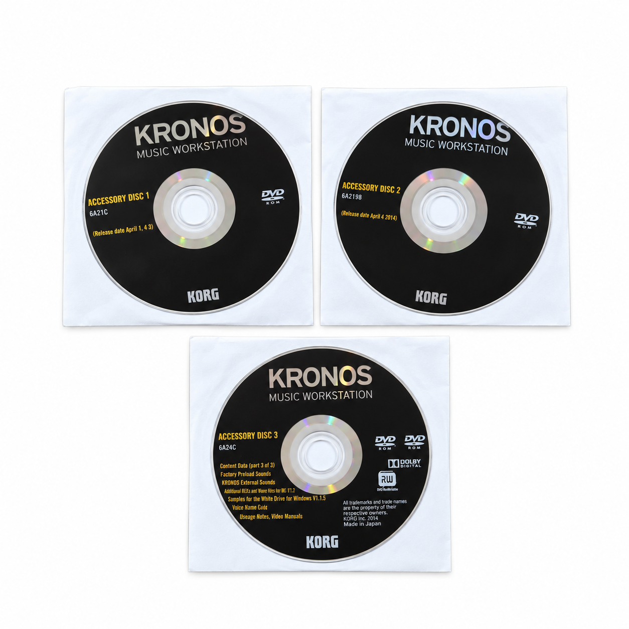 Korg Accessory Disk Set for Kronos 2 Original