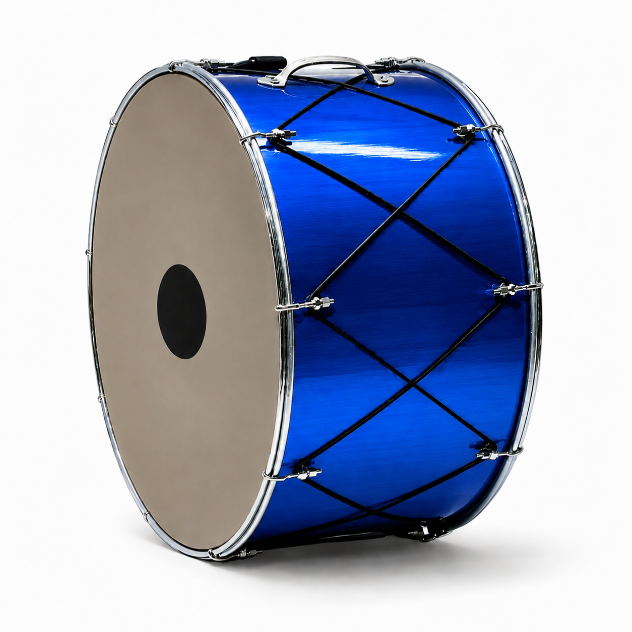 Zaffe show drum. Includes carrying case, drumstick, and stick.