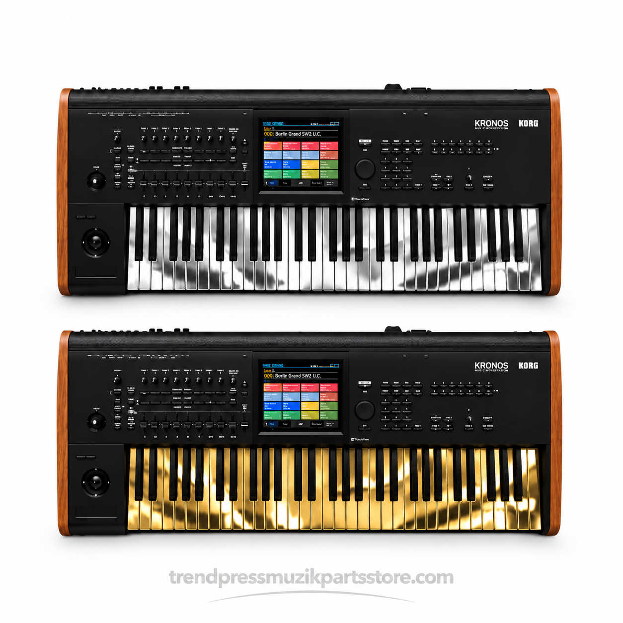 Korg Kronos 1_2_3 Korg M3 Heat sticker, titanium And the golden mirror mask,Korg keyboards 61 Key
