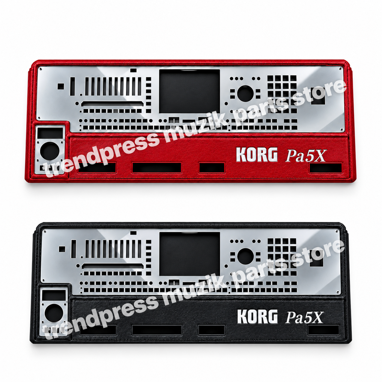 KORG Pa5X Full Protective Case – Glass Upper Cover & Bottom Cover – Red & Black