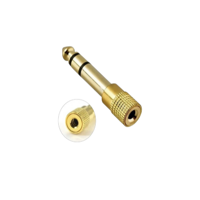 JAK 3.5mm - 6.35mm Altın Kaplama Mono Jack Kulaklık
