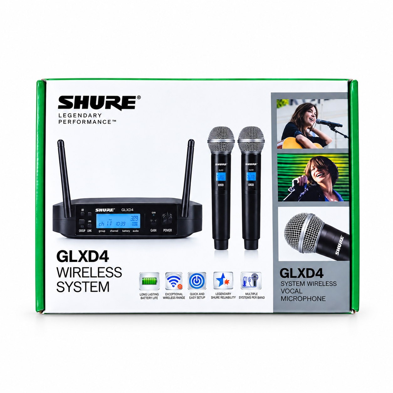 SHURE GLXD4 Beta 58 A Wireless çift kablosuz mikrofon Original Mexican