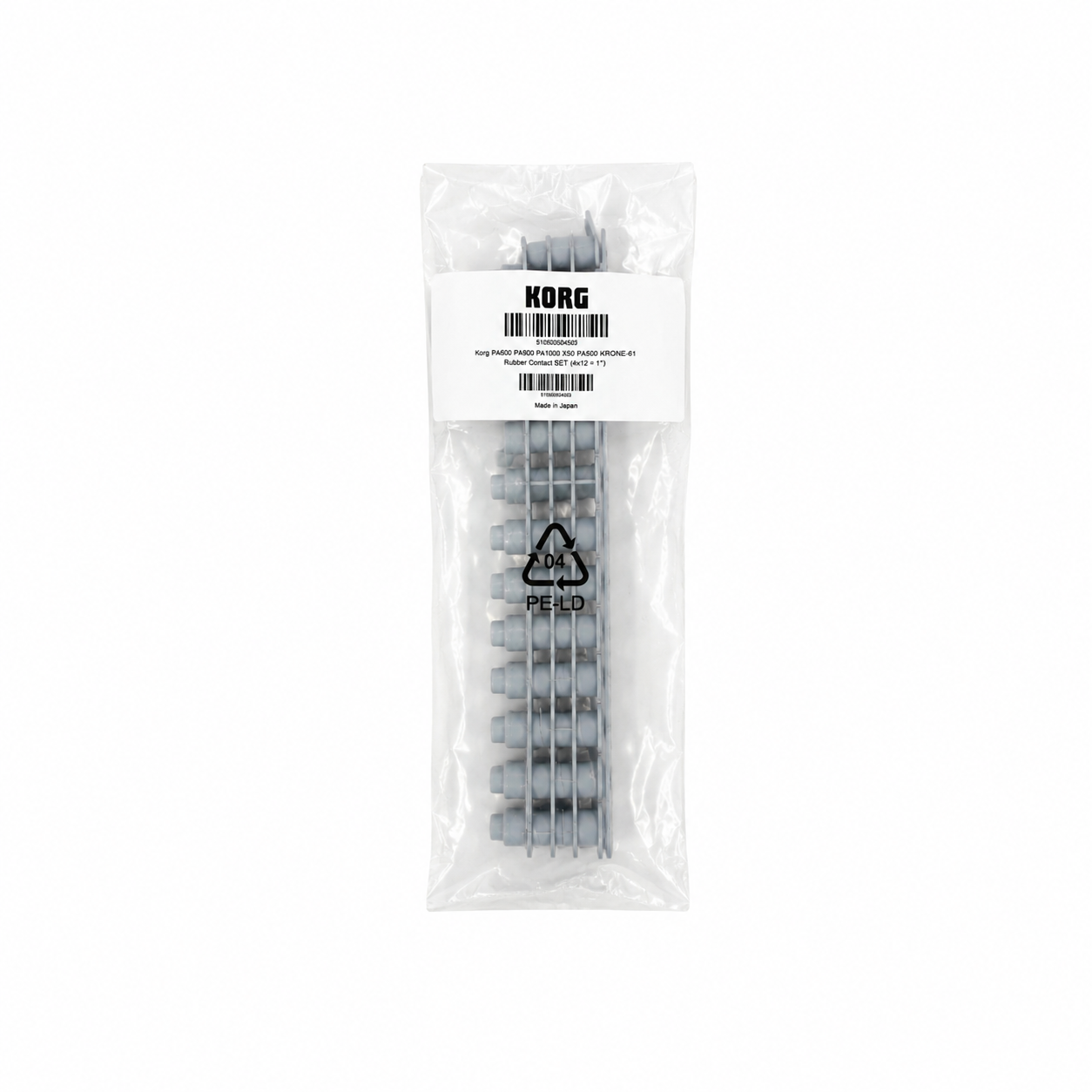 KORG PA600 PA900 PA1000 X50 PA500 - Lastik Contact SET (4x12P + 1x13P)